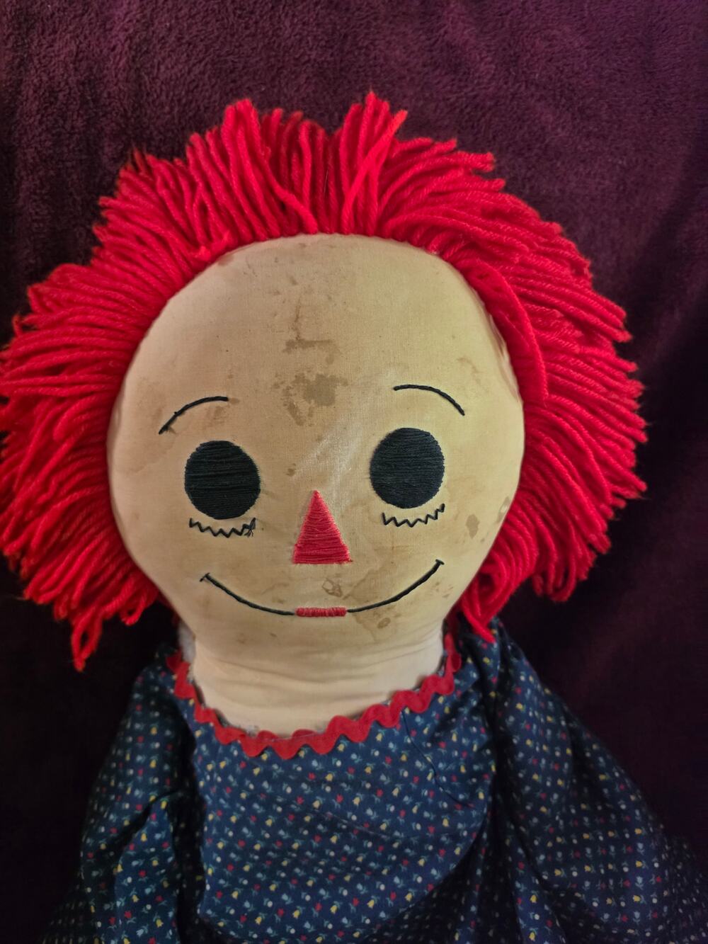 Annabelle Style 37" Raggedy Ann Rag Doll 1984 Halloween Prop